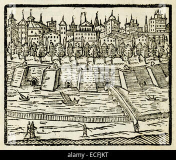 Hängenden Gärten von Babylon, eines der sieben Weltwunder der Antike. Siehe Beschreibung für mehr Informationen. Stockfoto