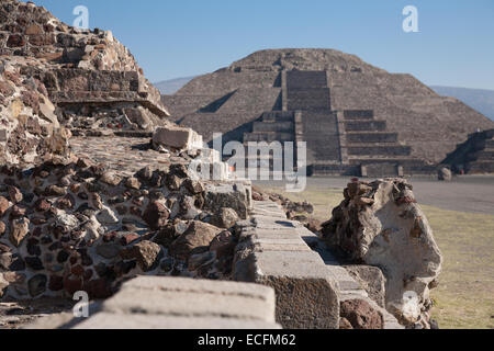 Pyramide des Mondes in Teotihuacan, Mexiko-Stadt Stockfoto