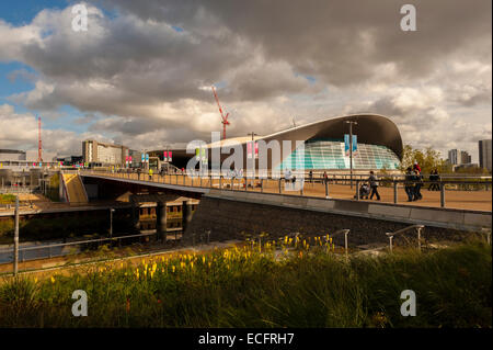 Die London Aquatice Centre in der Queen Elizabeth Olympic Park Stratford. Stockfoto