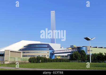 Abfall-Verbrennungsanlage in Brescia, Italien Stockfoto