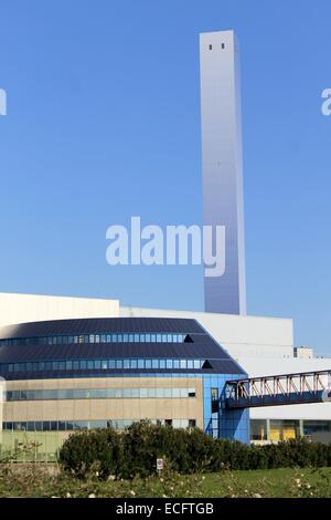 Abfall-Verbrennungsanlage in Brescia, Italien Stockfoto