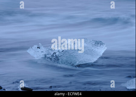 Jökulsárlón Gletscher Vatnajökull, Island, November 2012. Stockfoto