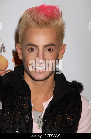 New York, New York, USA. 12. Dezember 2014. Sänger/Schauspieler FRANKIE J. GRANDE besucht die Z100 Jingle Ball 2014 Ankünfte im Madison Square Garden statt. Nancy Kaszerman/ZUMAPRESS.com/Alamy © Live-Nachrichten Stockfoto