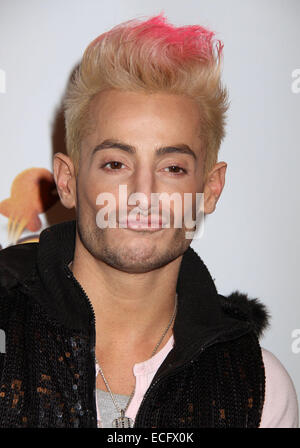 12. Dezember 2014 - New York, New York, US - Sänger/Schauspieler FRANKIE J. GRANDE besucht die Z100 Jingle Ball 2014 Ankünfte im Madison Square Garden statt. (Bild Kredit: Nancy Kaszerman/ZUMAPRESS.com ©) Stockfoto