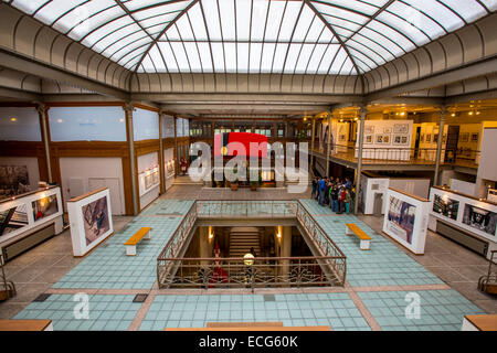 Comic-Museum in Brüssel, in einem ehemaligen Jugendstil-Kaufhaus, Stockfoto