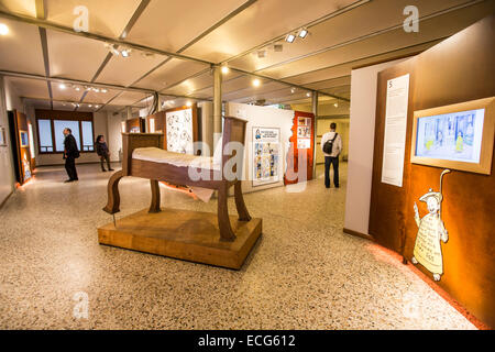 Comic-Museum in Brüssel, in einem ehemaligen Jugendstil-Kaufhaus, Stockfoto