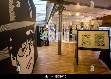 Comic-Museum in Brüssel, in einem ehemaligen Jugendstil-Kaufhaus, Stockfoto