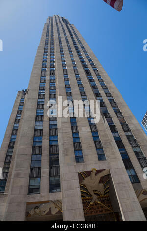 General Electric Building in der Rockefeller Gebäude-Komplex, Midtown Manhattan, New York, USA Stockfoto