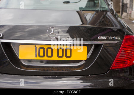 Individuelle Kfz-Kennzeichen Stockfoto