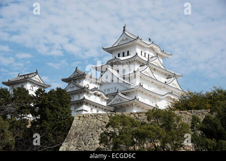 Die restaurierte Burg Himeji Eröffnung im März 2015, Himeji, Japan. Stockfoto