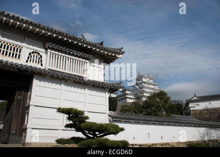 Die restaurierte Burg Himeji Eröffnung im März 2015, Himeji, Japan. Stockfoto