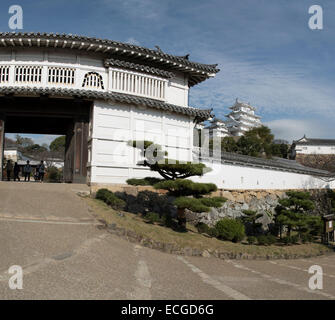 Die restaurierte Burg Himeji Eröffnung im März 2015, Himeji, Japan. Stockfoto