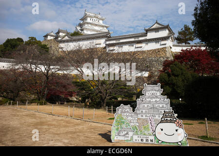 Die restaurierte Burg Himeji Eröffnung im März 2015, Himeji, Japan. Stockfoto