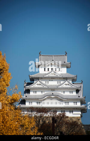 Die restaurierte Burg Himeji Eröffnung im März 2015, Himeji, Japan. Stockfoto