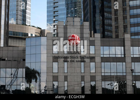 Jakarta, Jakarta, Indonesien. 14. Februar 2013. Die Gebäude von Indonesien Börse oder Jakarta Stock Exchange in Jakarta. © Afriadi Hikmal/ZUMA Draht/Alamy Live-Nachrichten Stockfoto