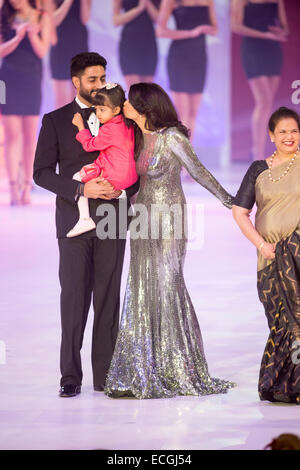 London, UK. 14. Dezember 2014. Miss World Finale London Excel.Pic zeigt Aishwarya Rai Bachchan FormerMiss Welt Kredit: PAUL GROVER/Alamy Live News Stockfoto