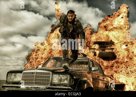 Mad Max: Fury Road ist ein kommenden Post-apokalyptischen Action-Film, Regie, produziert und Co-geschrieben von George Miller und der vierte Film der Millers Mad Max-Reihe. Der erste Film des Franchise in 30 Jahren bietet Fury Road Schauspieler Tom Hardy als Mad Max. Der Film wird voraussichtlich am 15. Mai 2015 veröffentlicht werden. Stockfoto