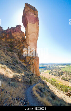 Affengesicht, Smith Rock, Oregon, USA Stockfoto