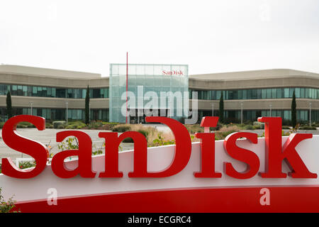 Der Hauptsitz von SanDisk. Stockfoto