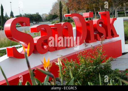Der Hauptsitz von SanDisk. Stockfoto