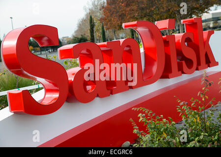 Der Hauptsitz von SanDisk. Stockfoto
