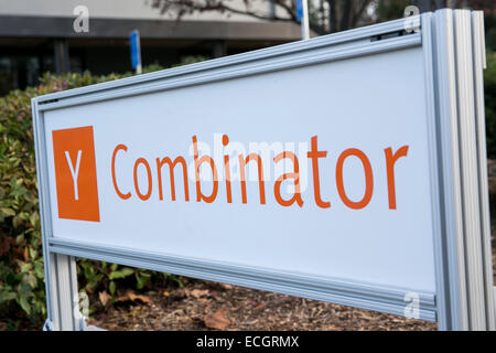 Das Hauptquartier der Tech-Startup-Inkubator Y Combinator. Stockfoto