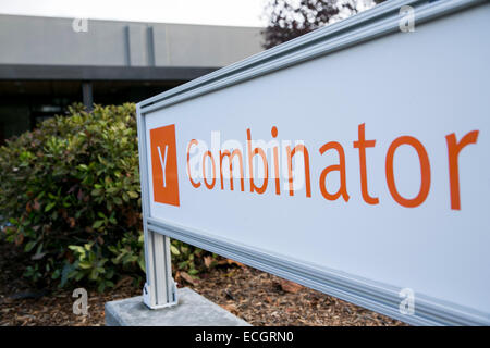 Das Hauptquartier der Tech-Startup-Inkubator Y Combinator. Stockfoto