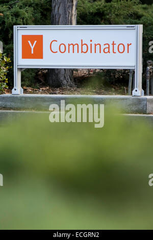 Das Hauptquartier der Tech-Startup-Inkubator Y Combinator. Stockfoto