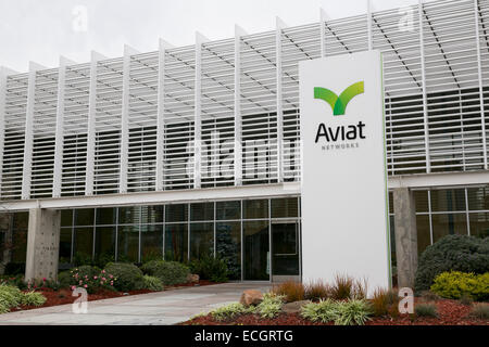 Das Hauptquartier der Aviat Networks. Stockfoto