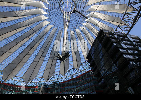 Decke Sony Center Berlin Deutschland Stockfoto