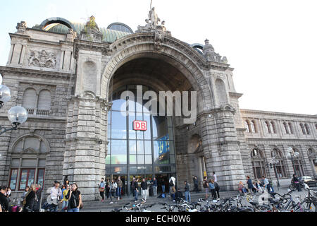 Deutschland Nürnberg Hauptbahnhof Bayern Nürnberg Hauptbahnhof Stockfoto