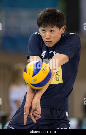 Yuki Ishikawa (Pallavolo Modena), 14. Dezember 2014 - Volleyball: Italienische Volleyball Liga Serie A Spiel zwischen Modena Volley 3-0 Top Volley Latina bei Panini PalaSport in Modena, Italien. (Foto von Enrico Calderoni/AFLO SPORT) Stockfoto