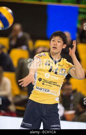 Yuki Ishikawa (Pallavolo Modena), 14. Dezember 2014 - Volleyball: Italienische Volleyball Liga Serie A Spiel zwischen Modena Volley 3-0 Top Volley Latina bei Panini PalaSport in Modena, Italien. (Foto von Enrico Calderoni/AFLO SPORT) Stockfoto