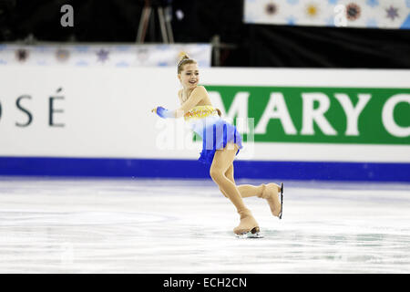 Elena Radionova (RUS), 13. Dezember 2014 - Eiskunstlauf: ISU-Grand-Prix der Eiskunstlauf Kür-Finale 2014 Frauen im Barcelona International Convention Centre in Barcelona, Spanien. (Foto von Mutsu Kawamori/AFLO) Stockfoto