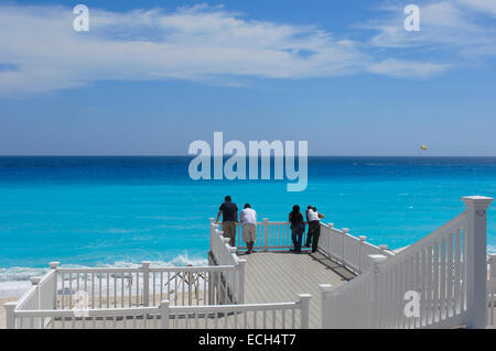 Cancun Beach, Caribe, Quintana Roo Zustand, Riviera Maya, Halbinsel Yucatan, Mexiko Stockfoto