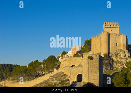 Marques de Villena Burg, jetzt Parador Nacional, ein Staat laufen Hotel, Alarcón, Cuenca Provinz, Region Kastilien-La Mancha, Spanien, Europa Stockfoto