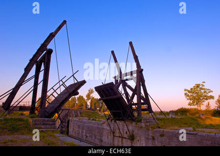 Langlois-Brücke, Van-Gogh-Brücke, Arles, Bouches du Rhone, Provence, Frankreich, Europa Stockfoto