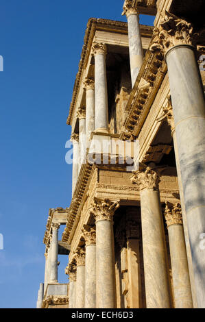 Ruinen, Theater in der alten römischen Stadt Emerita Augusta, Ruta de La Plata, Merida, Provinz Badajoz, Spanien, Europa Stockfoto