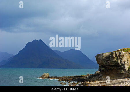 Cuillin Hills von Elgol, Isle Of Skye, Western Highlands, Schottland, Vereinigtes Königreich, Europa Stockfoto