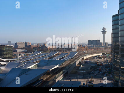 Der neue Main Railway Station Wien - Österreich. Stockfoto