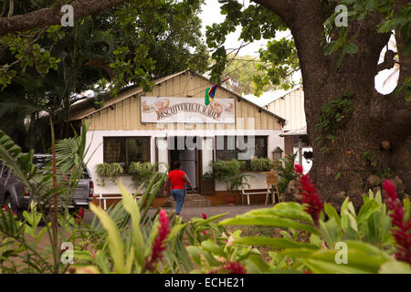 Mauritius, Mahebourg, Biscuiterie Rault Maniok Biscuit factory Stockfoto