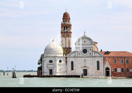 Chiesa di San Michele in Isola, Kirche San Michele Friedhof Insel, Emiliana Kapelle (links), Venedig Stockfoto