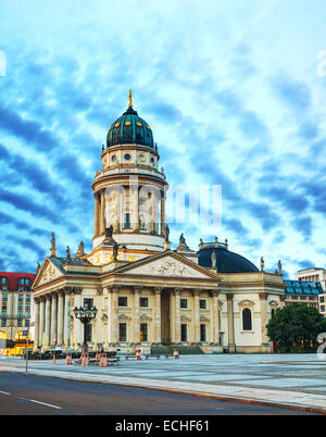 BERLIN - Oktober 5: Neue Kirche am 5. Oktober 2014 in Berlin, Deutschland. Es ist die umgangssprachliche Benennung für das Deutscher Dom der Fried Stockfoto