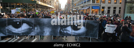 New York City, USA. 13. Dezember 2014. Millionen März NYC Credit: Shoun Hill/Alamy Live-Nachrichten Stockfoto