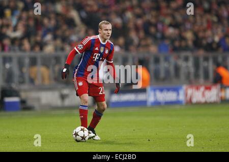 München, Deutschland. 10. Dezember 2014. Sebastian Rode (Bayern) Fußball: UEFA Champions League-Gruppe E Spiel zwischen FC Bayern München 3-0 PFC CSKA Moskva in der Alianz Arena in München, Deutschland. © Mutsu Kawamori/AFLO/Alamy Live-Nachrichten Stockfoto