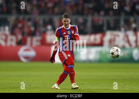 München, Deutschland. 10. Dezember 2014. Bastian Schweinsteiger (Bayern) Fußball: UEFA Champions League-Gruppe E Spiel zwischen FC Bayern München 3-0 PFC CSKA Moskva in der Alianz Arena in München, Deutschland. © Mutsu Kawamori/AFLO/Alamy Live-Nachrichten Stockfoto