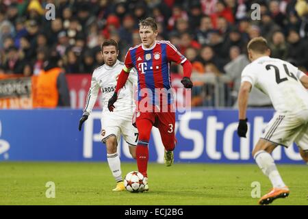 München, Deutschland. 10. Dezember 2014. Bastian Schweinsteiger (Bayern) Fußball: UEFA Champions League-Gruppe E Spiel zwischen FC Bayern München 3-0 PFC CSKA Moskva in der Alianz Arena in München, Deutschland. © Mutsu Kawamori/AFLO/Alamy Live-Nachrichten Stockfoto