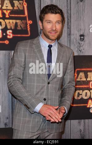 Nashville, TN, USA. 15. Dezember 2014. Brett Eldredge im Ankunftsbereich für 2014 American Country Countdown Awards, Music City Center, Nashville, TN 15. Dezember 2014. Bildnachweis: MORA/Everett Collection/Alamy Live-Nachrichten Stockfoto