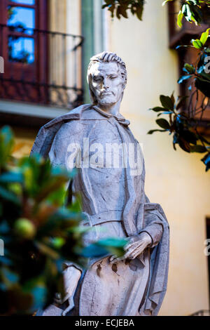 Statue von Bäumen in Malaga Spanien Stockfoto