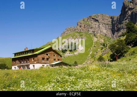 Bulgarien, Plovdiv Region, Kalofer, Stara Planina, zentralen Balkan Nationalpark, Rai-Berghütte (1560m) Stockfoto